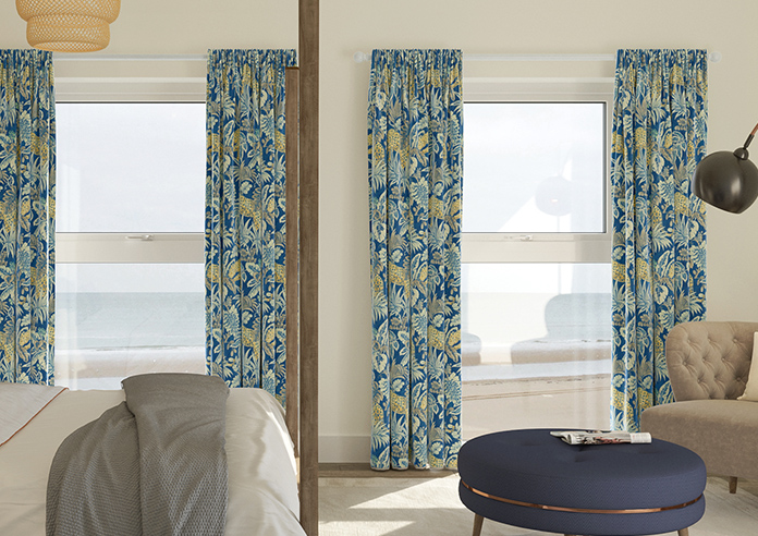 Leopard, Lapis - Made to Measure Curtain - Image 3